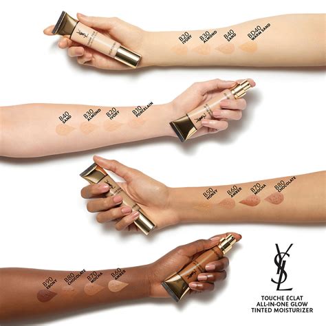 ysl all in one glow foundation reviews|ysl touche eclat colour chart.